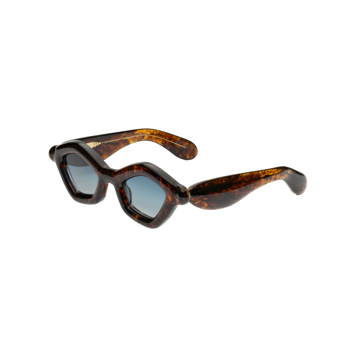 Pebble Crystal Toffee Dx - Tortoise / Blue