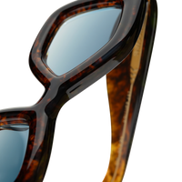 Pebble Crystal Toffee Dx - Tortoise / Blue