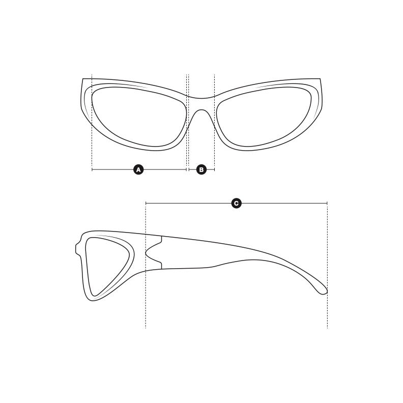 Fit diagram for Lunettes 6