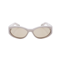 Ovalo - White / Light Brown