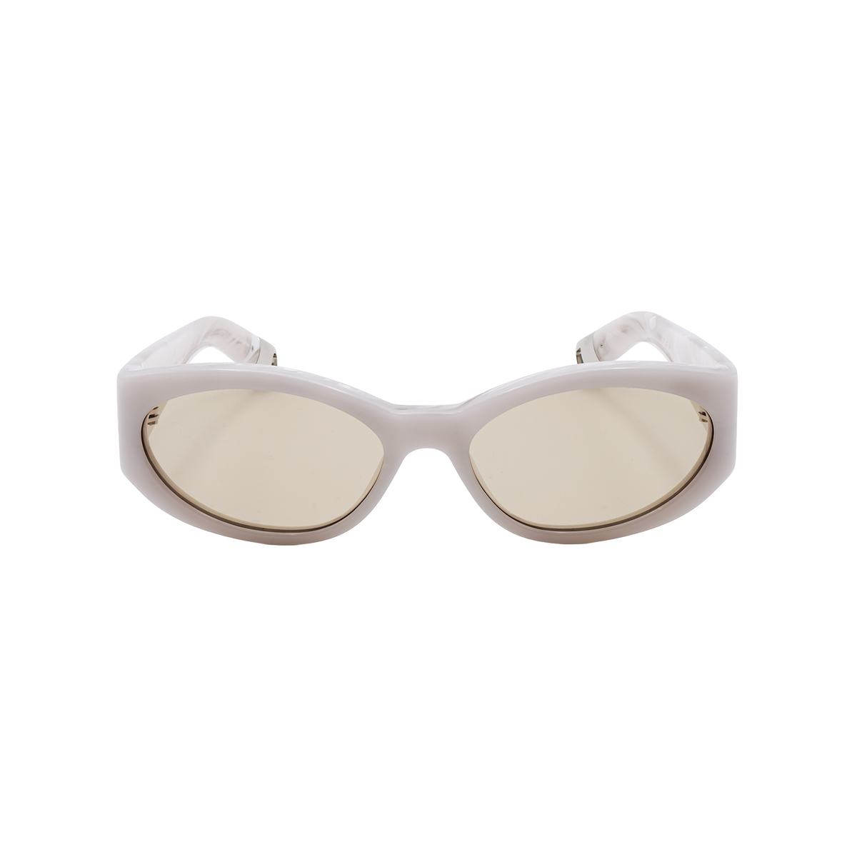 Ovalo - White / Light Brown